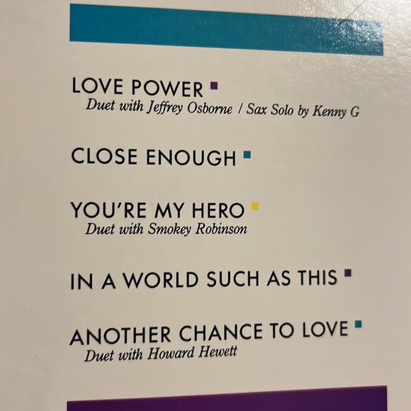 Dionne Warwick Promotional 1987 Reservations For Two Vinyl LP - Picture 4 of 11